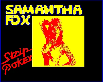 Samantha Fox Strip Poker (19xx)(-)[h TSTH] screen shot title